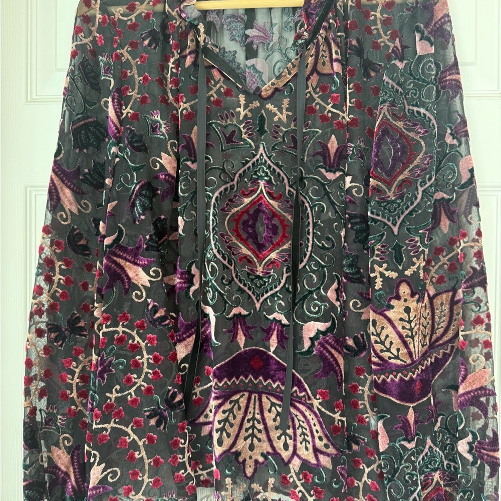 Bohemian Floral Tunic Top